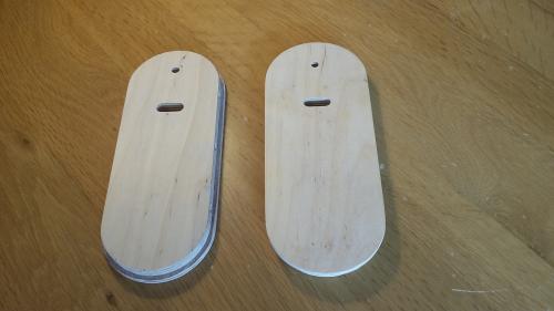 2 prototypes bois pour tranches de sac à main